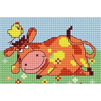 Luca-s Red Cow Counted Cross Stitch Kit
