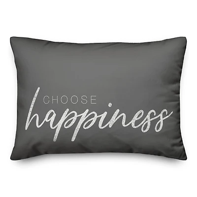 Choose Happiness 20" x 14" Throw Pillow