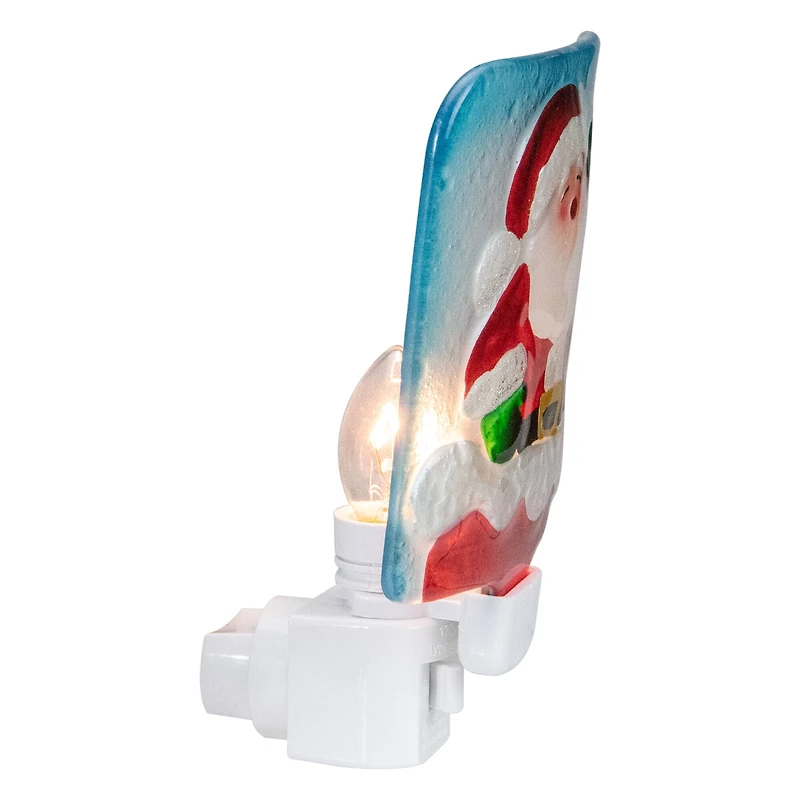 6" Red & White Santa Claus Christmas Night Light