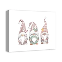 Joy Christmas Gnomes Canvas Wall Art