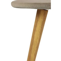 20" Gray Modern Outdoor Accent Table