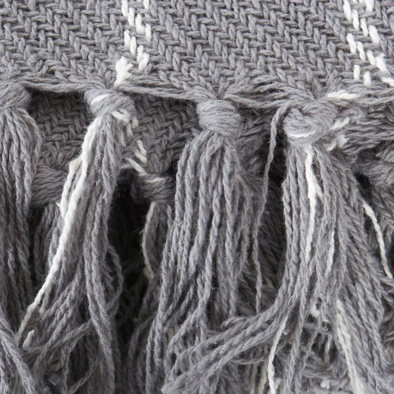 DII® Gray Checked Plaid Throw