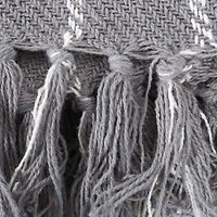 DII® Gray Checked Plaid Throw