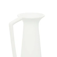 CosmoLiving by Cosmopolitan Set of 3 White Ceramic Modern Vase, 17", 16", 16"