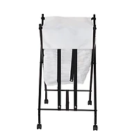 Honey Can Do Black/ Single Bounce Back Hamper with Wheels and Lid