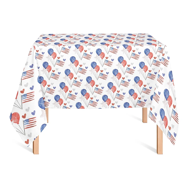 Patriotic Icons Pattern Tablecloth
