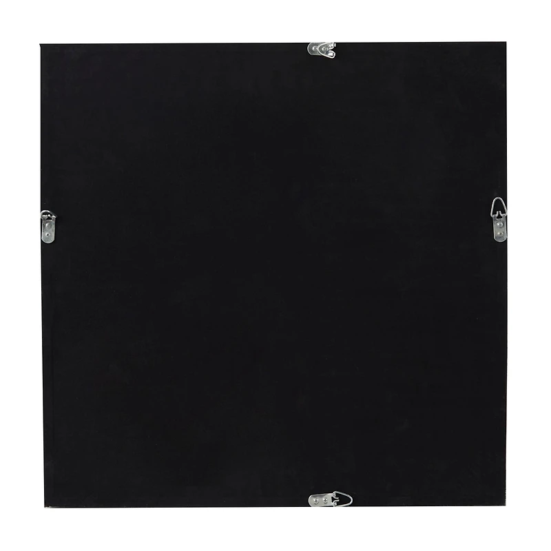 Dark Brown Wood Contemporary Shadow Box, 24" x 2" x 24"