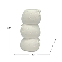 6.5" DIY Ceramic Strawberry Stack Vase by Make Market®
