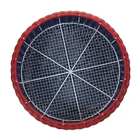 Household Essentials 9" Metal Woven Storage Ottoman