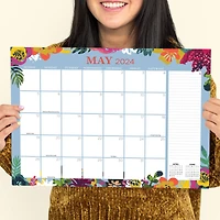 TF Publishing 2024 Floral Medium Desk Pad Monthly Blotter Calendar