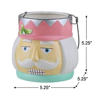 5" Pastel Nutcracker Nostalgic Ceramic Container