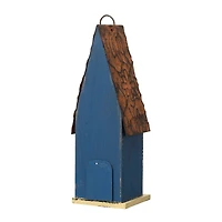Glitzhome® 13" Hanging Distressed Wood Garden Birdhouse