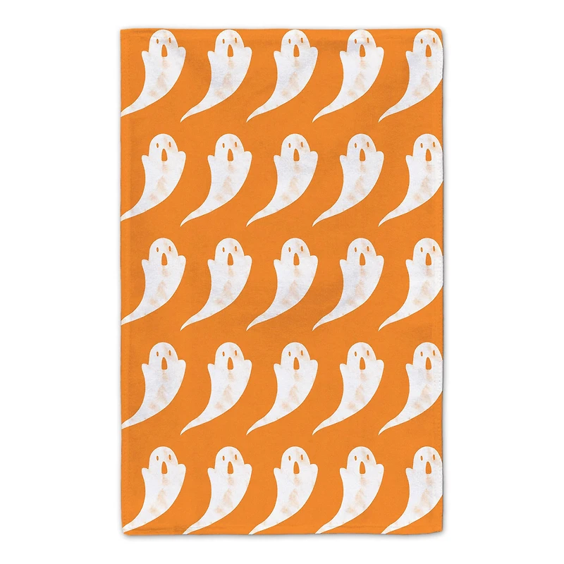 Orange BOO Ghost Tea Towel Set