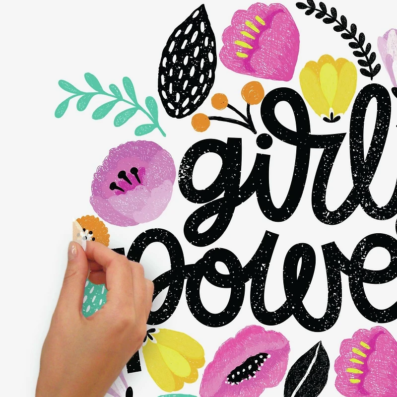 RoomMates Girl Power Peel & Stick Giant Wall Decals