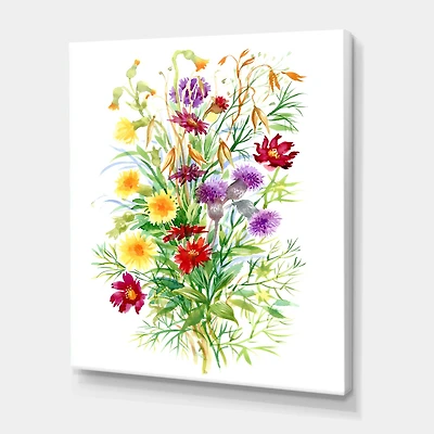Designart - Colorful Wildflowers In Nature