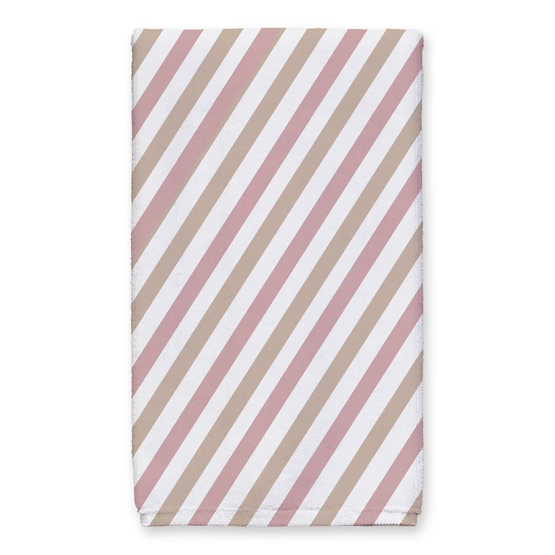 Designs Direct Sweet Christmas Candy Cane Tea Towels Set