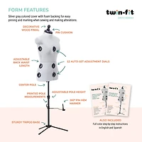 Dritz® Twin-Fit Small Dress Form with Adjustable Tri-Pod Stand