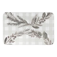 Holiday Neutral Botanical Bath Mat