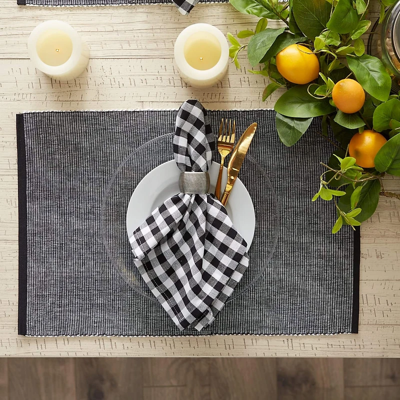 DII® 2-Tone Ribbed Placemats