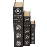 American History Faux Leather Faux Book Box Set