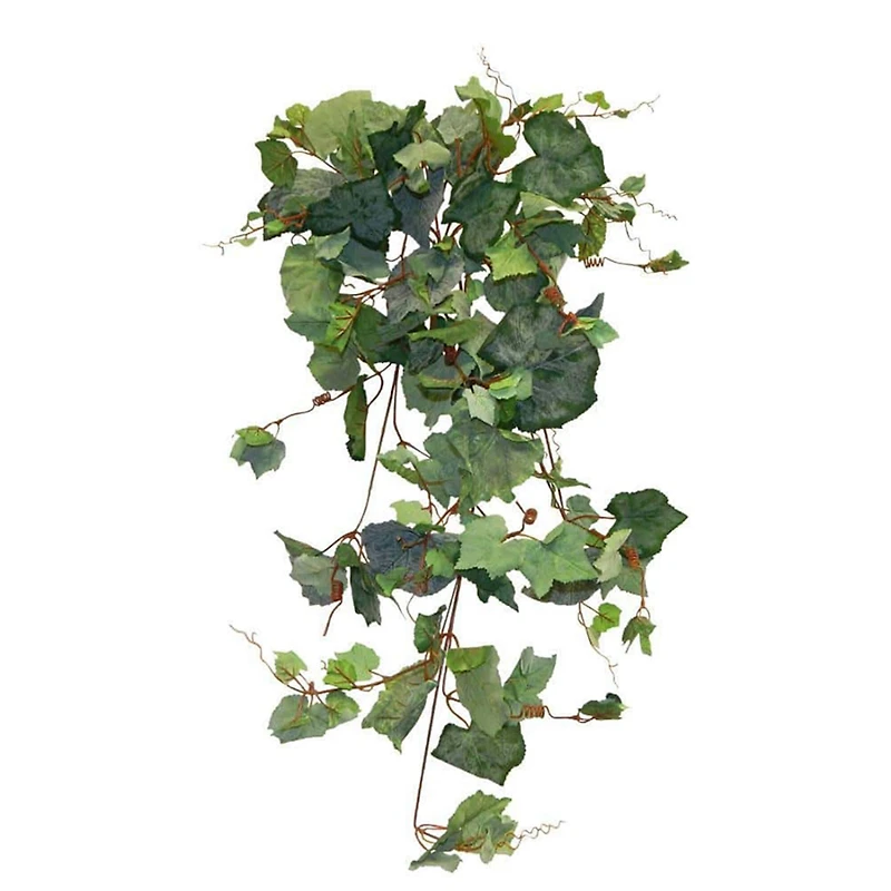 TF Publishing Frosted Grape Bush Stems With 155 Leaves, 8ct.