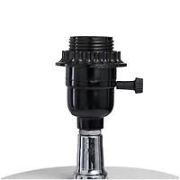 White Cement Pot Textured Table Lamp