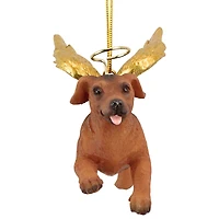 Design Toscano Honor the Pooch Dachshund Angel Ornament