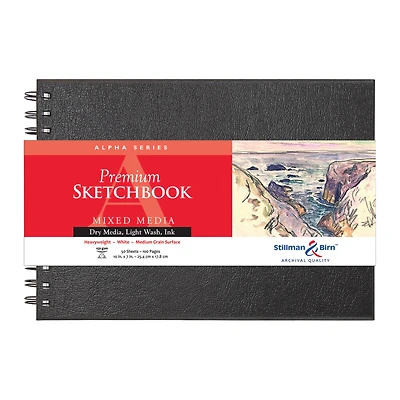 Stillman & Birn™ Alpha Series Premium Spiral Hardcover Mixed Media Sketchbook