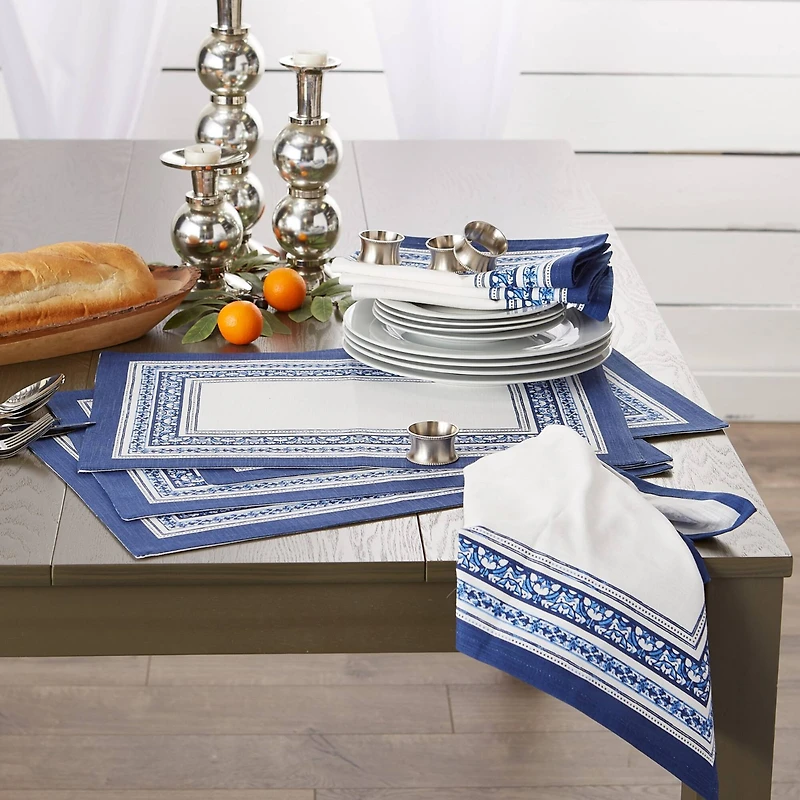 DII® Porto Stripe Print Placemat Set, 6ct.