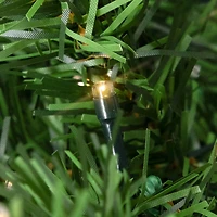 3ft. Pre-Lit Canadian Pine Medium Artificial Christmas Tree, Clear & White LED Lights
