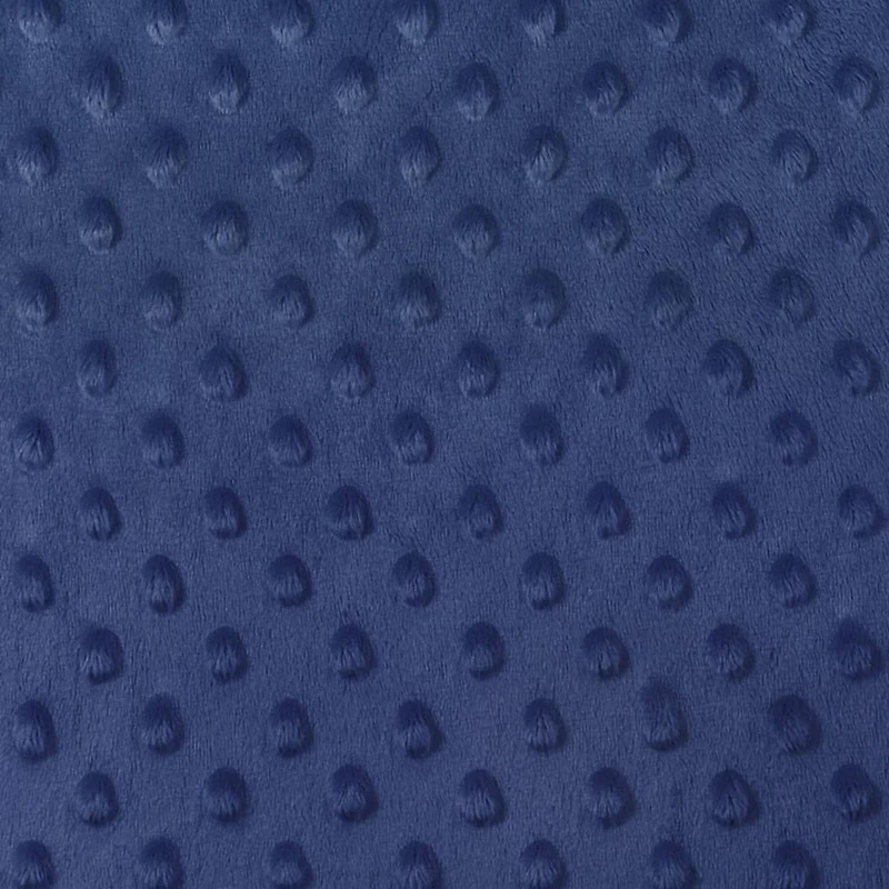 Navy Blue Minky Dot