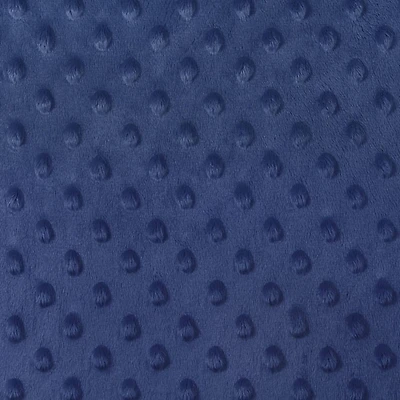 Navy Blue Minky Dot