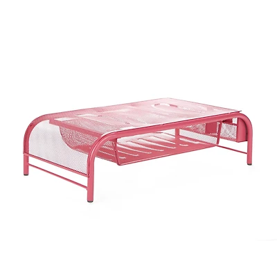 Mind Reader Metal Mesh Monitor Stand & Desk Organizer