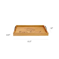 Elegant Designs™ 15.5" Happy Harvest Serving Tray with Handles
