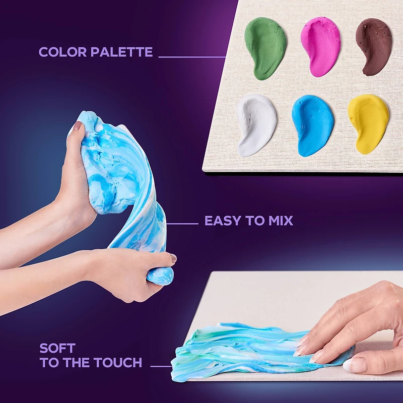 OKTO Sensory Art 3D Vincent Van Gogh Flower Beds in Holland Clay Painting Kit