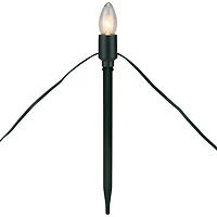 Mighty Light Clear C9 Christmas Pathway Marker Set, Green Wire