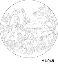 Mushroom Paint-by-Number Plywood Surface Kit by Artist's Loft®