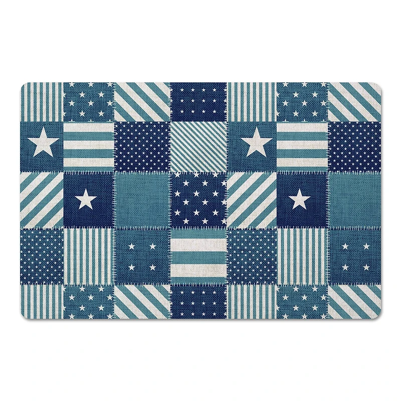Nautical Patchwork Floor Mat