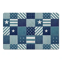 Nautical Patchwork Floor Mat