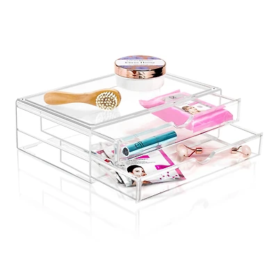 Sorbus 2-Drawer Extra Large Acrylic Cosmetic Organizer