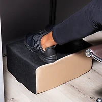 Mind Reader Black Ergonomic Pressure Relief Foot Rest