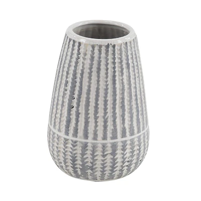 White Stoneware Farmhouse Vase