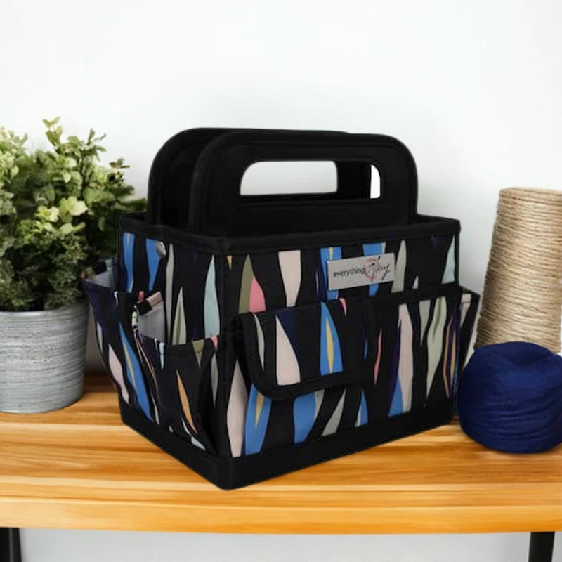 Everything Mary Abstract Print Collapsible Craft Caddy