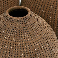 Hello Honey® Natural Textured Stoneware Vase Set