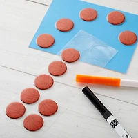 12 Packs: 12 ct. (144 total) Mini Basketball Stickers by Recollections™