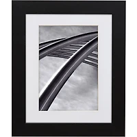 Craig Frames 4 Pack Bauhaus Mystic Satin Black Picture Frame with Mat