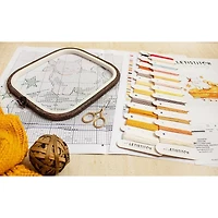 LetiStitch Eating Sleeping Stretching Counted Cross Stitch Kit