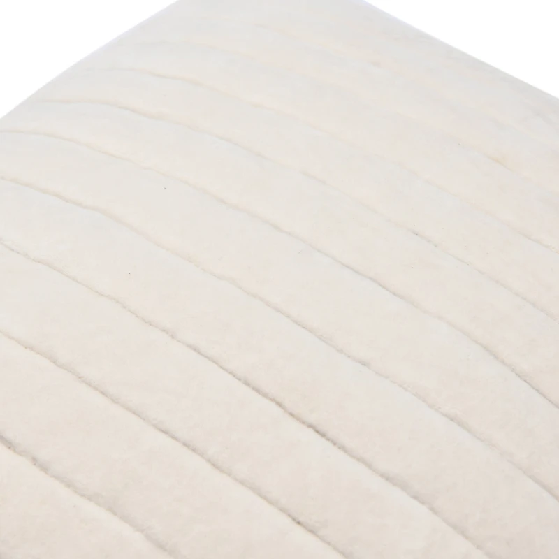 Hello Honey® 20" Square Quilted Velvet Pillow Cover with Channel Stitch