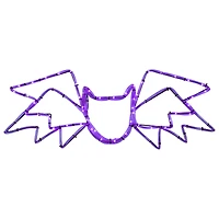 23.5" LED Purple Bat 4 Function Halloween Window Silhouette