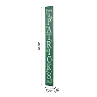 Glitzhome® 60'' Wooden ''Happy St. Patrick's Day'' Porch Sign